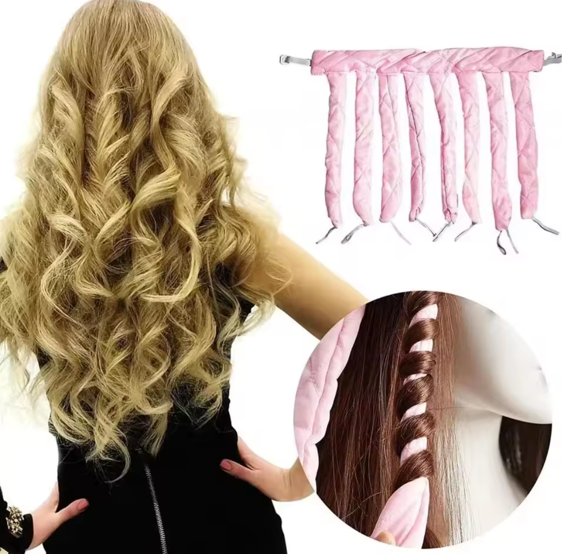 Bandeau Capillaire Curling - Créez des Boucles Naturelles Sans Chaleur