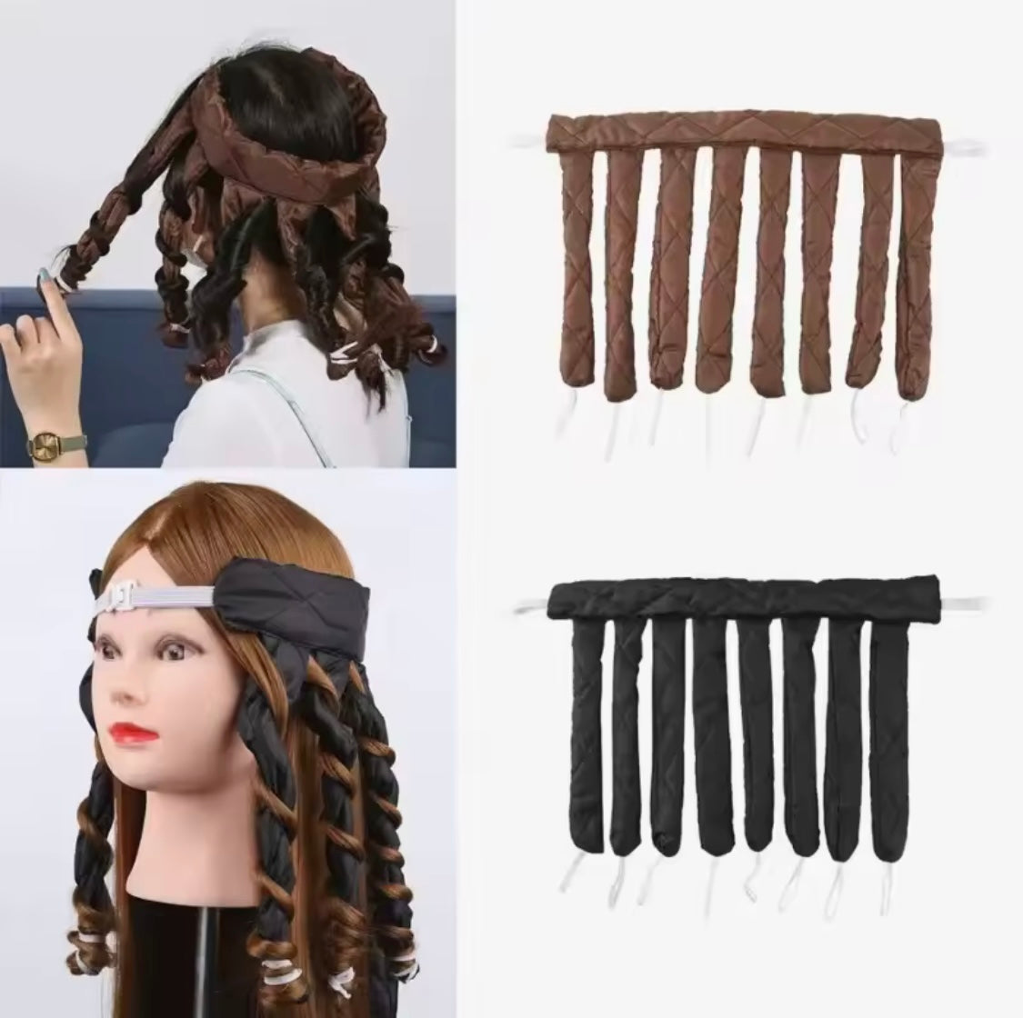 Bandeau Capillaire Curling - Créez des Boucles Naturelles Sans Chaleur